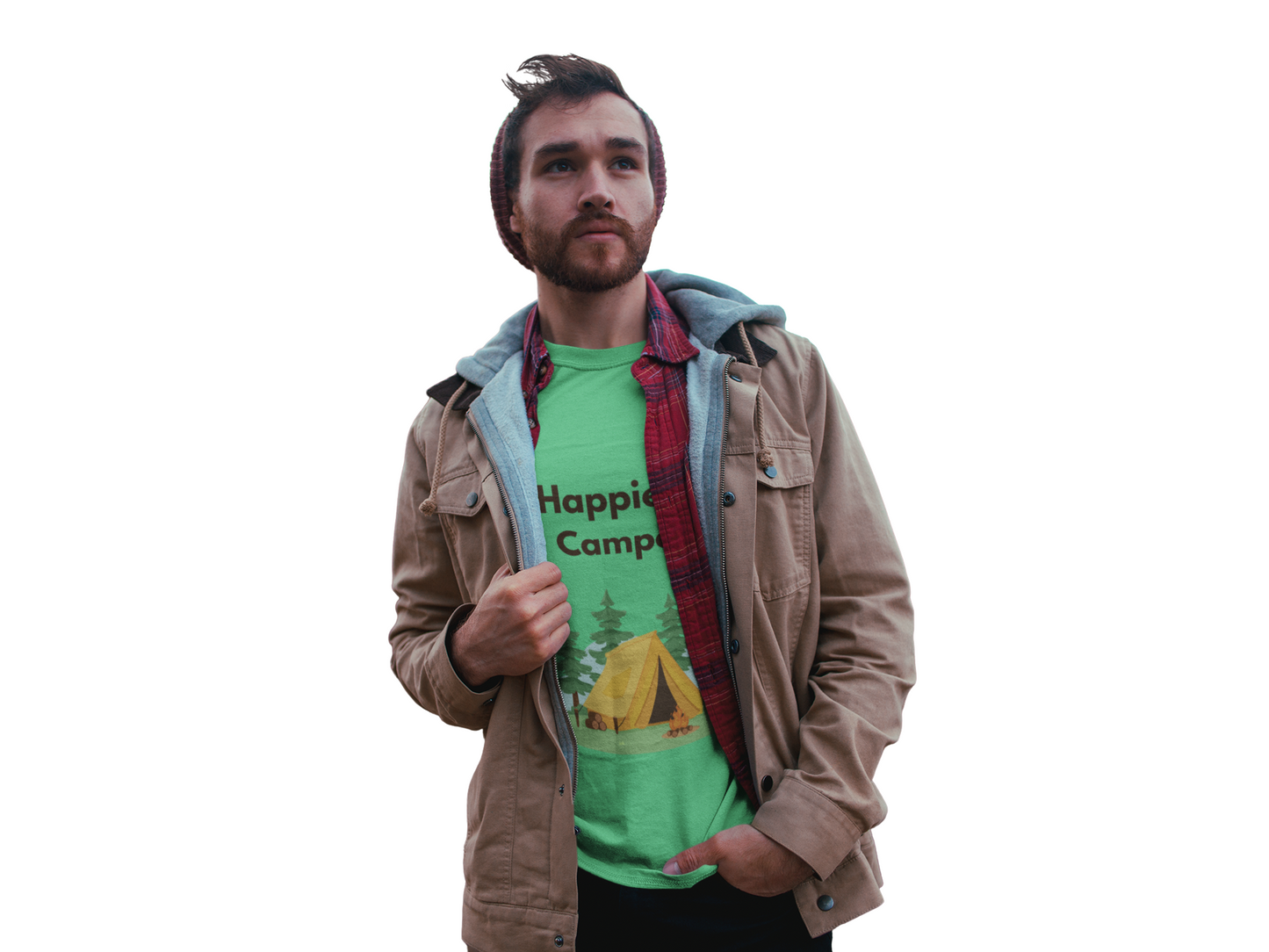Happiest Camper t-shirt – funny camping unisex tee for outdoor lovers and hikers
