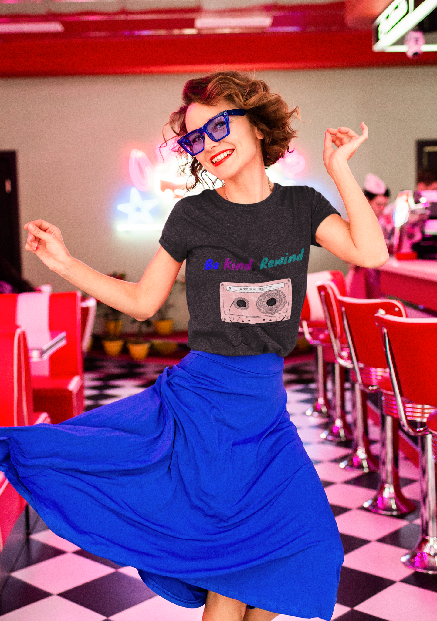 Be Kind Rewind t-shirt – retro 80s cassette tape unisex music lover shirt