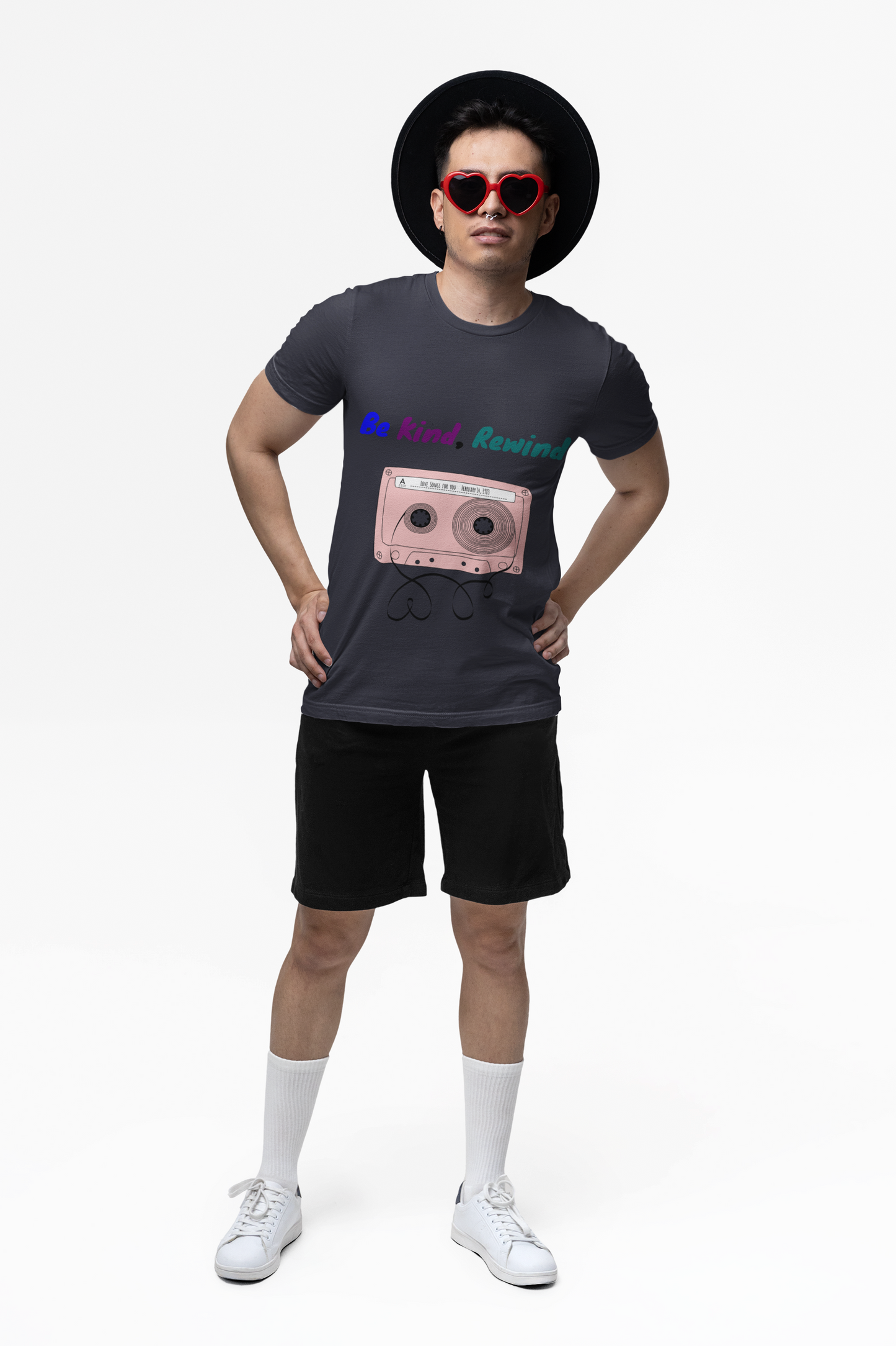 Be Kind Rewind t-shirt – retro 80s cassette tape unisex music lover shirt