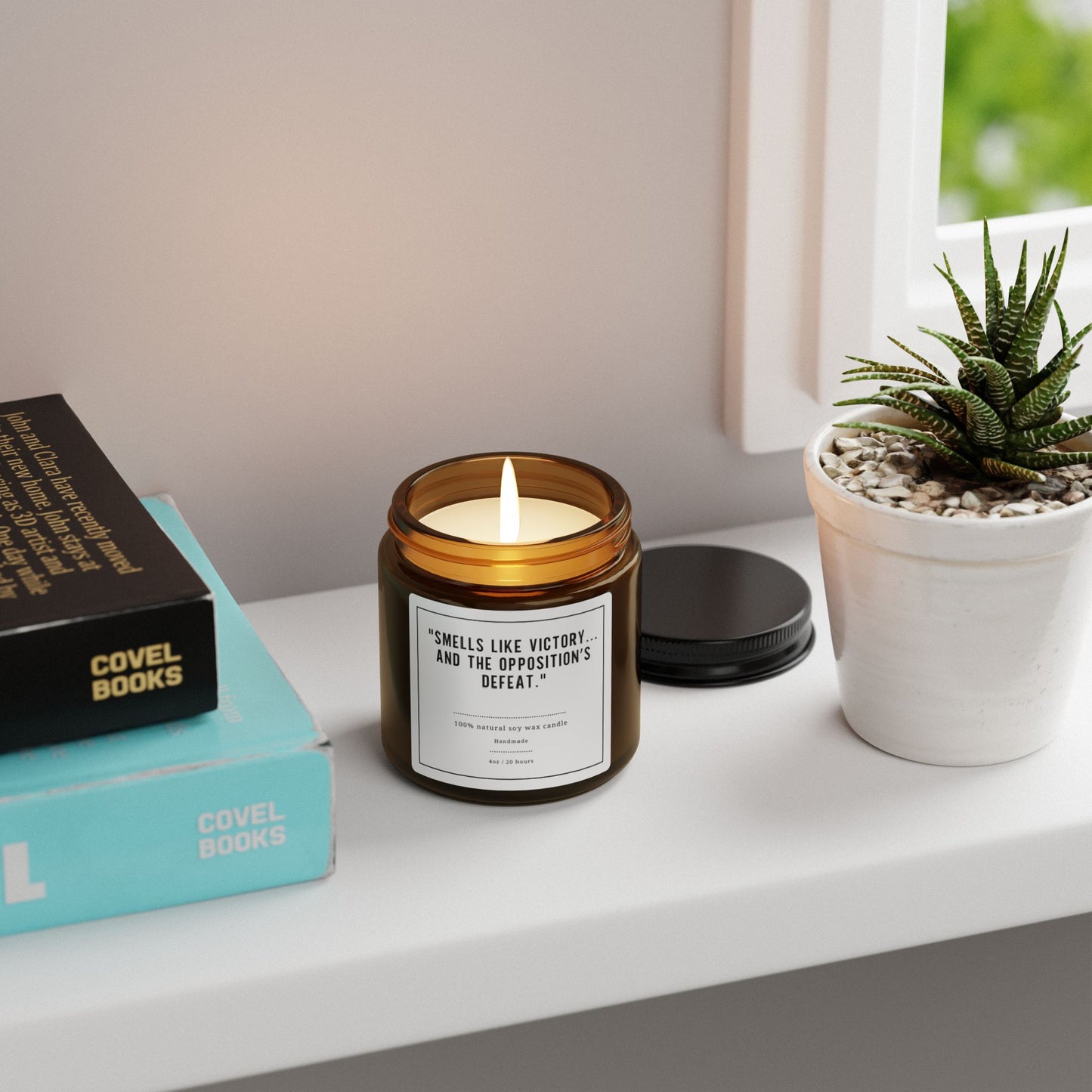 Scented Soy Candle - Amber Jar
