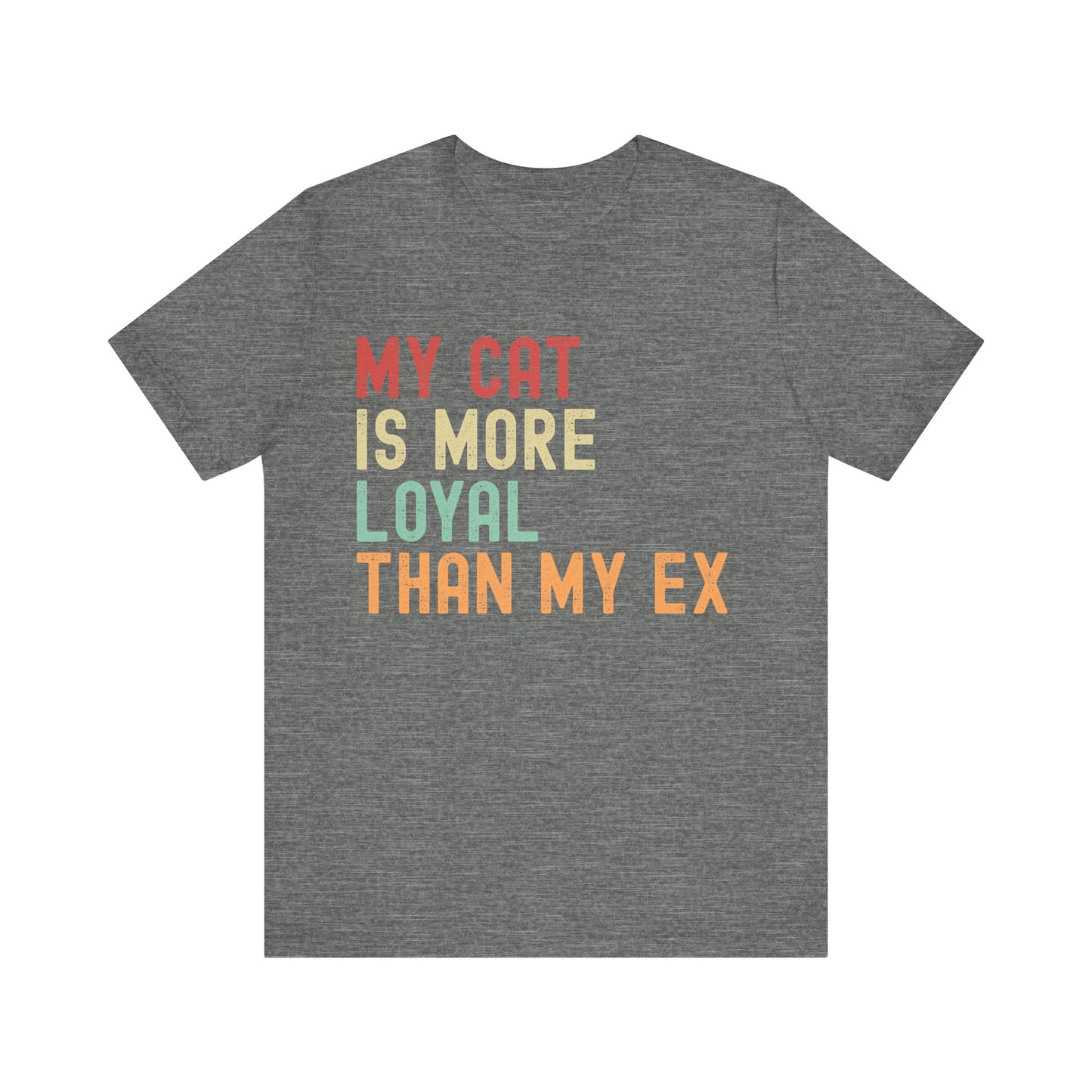 Funny Cat Lover T-Shirt - Deep Heather Color