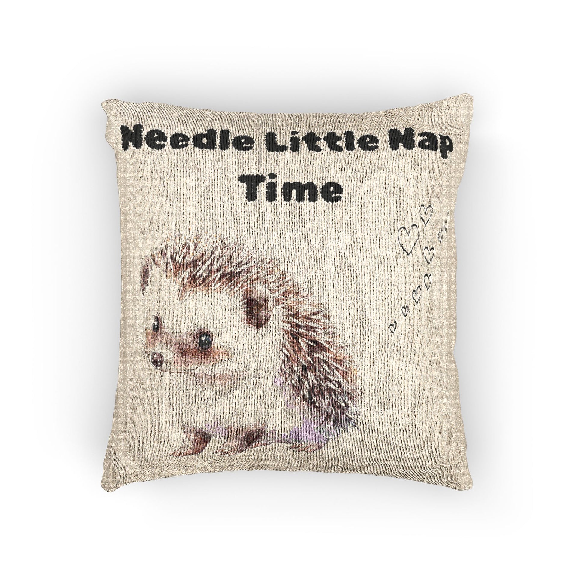 Cute guinea pig woven throw pillow for animal lovers and pet parents