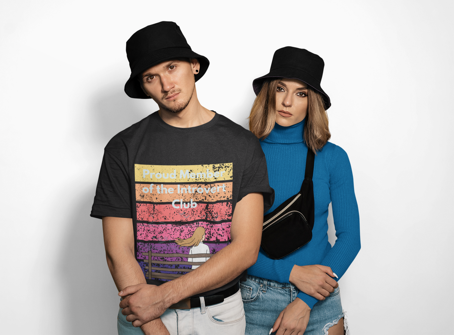 Proud Member of the Introvert Club Shirt – Funny Retro Unisex T-Shirt for Introverts