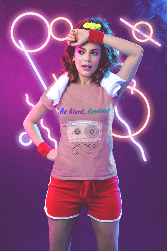 Be Kind Rewind t-shirt – retro 80s cassette tape unisex music lover shirt