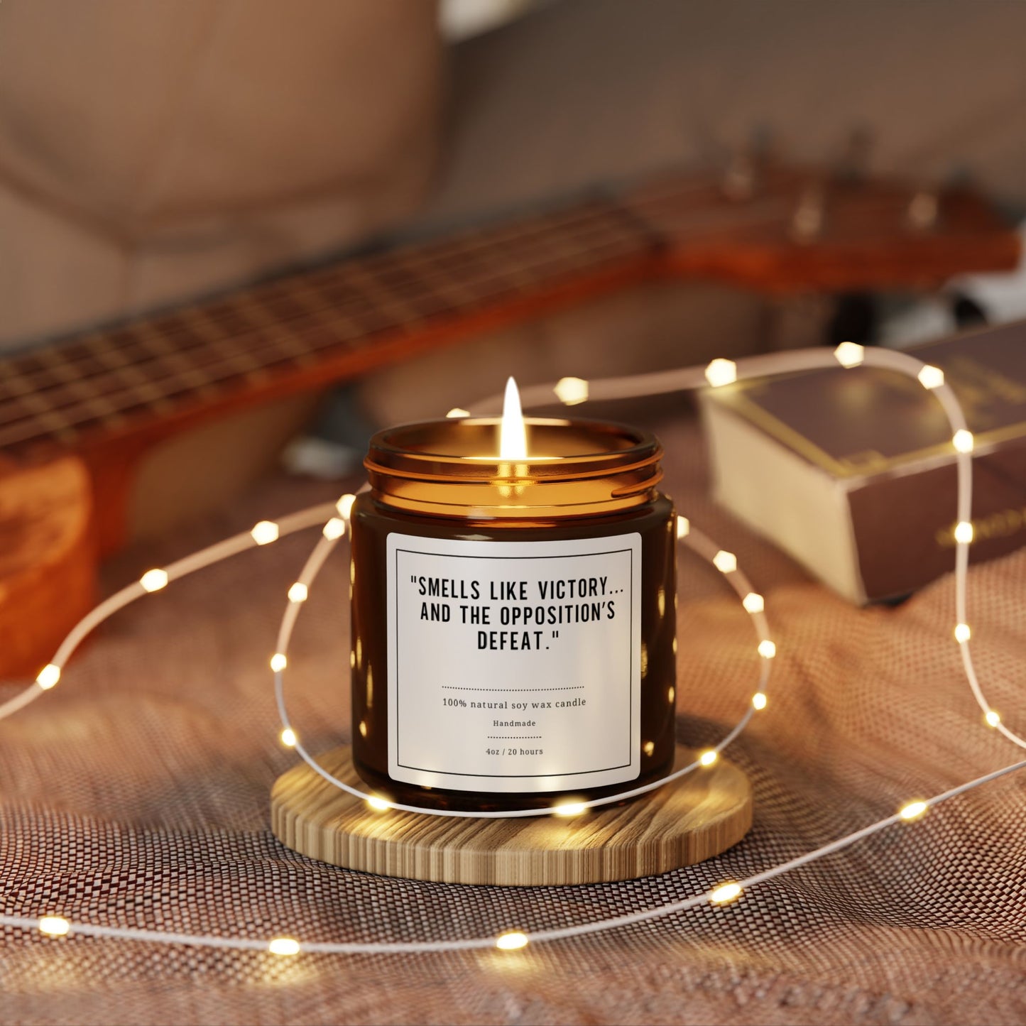 Scented Soy Candle - Amber Jar
